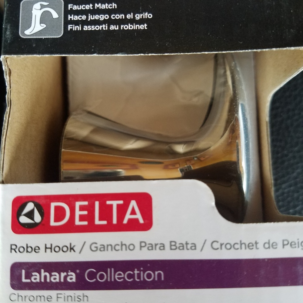 Delta chrome towel robe hook
